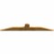 Ekena Millwork Portland Rough Sawn Timber Gable Bracket, Western Red Cedar, 72"W x 12"H x 2"D x 6"F, 4/12 Pitch GBW072X12X0206POR00RWR - alternate 3